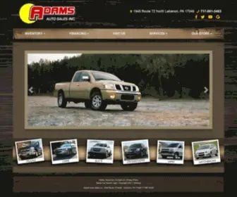 Adamsautosalesinc.com(Adamsautosalesinc) Screenshot