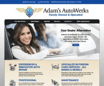 Adamsautowerks.com(Adamsautowerks) Screenshot