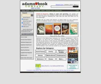 Adamsbook.com(Adams Book Company) Screenshot