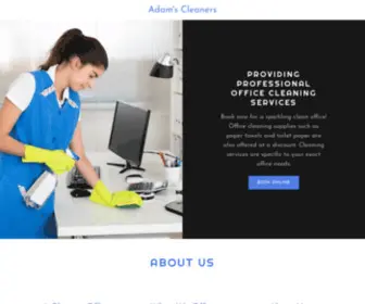 Adamscleanersdfw.com(Office Cleaning) Screenshot