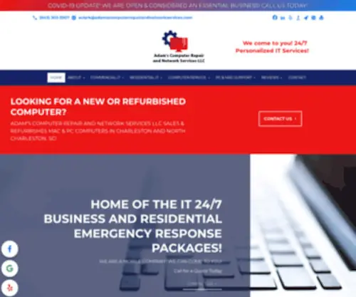 Adamscomputerrepairandnetworkservices.com(Adamscomputerrepairandnetworkservices) Screenshot