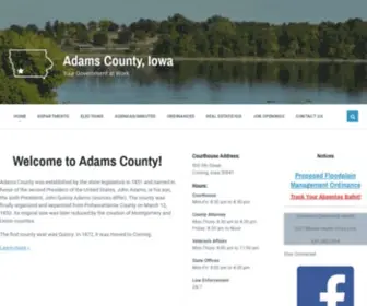 Adamscountyia.com(Your Government at Work) Screenshot