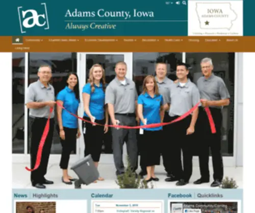 Adamscountyiowa.com(Adams Community) Screenshot