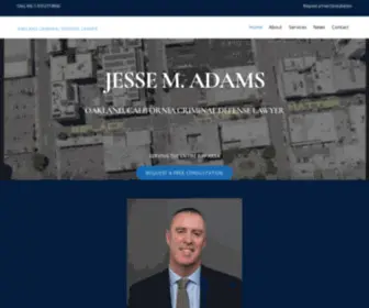 Adamsdefense.com(Oakland Criminal Defense Lawyer) Screenshot