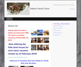 Adamsfamilyfarm.com(A 7 generation family run) Screenshot