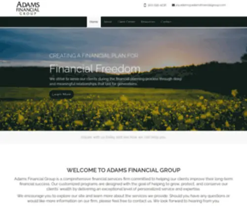 Adamsfinancialgroup.com(Adamsfinancialgroup) Screenshot