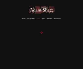 Adamshatz.com(Adam Shatz) Screenshot