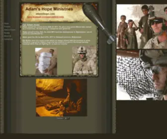 Adamshope.com(Adam's Hope Ministries Home) Screenshot