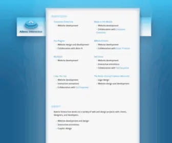 Adamsinteractive.com(Adams Interactive) Screenshot