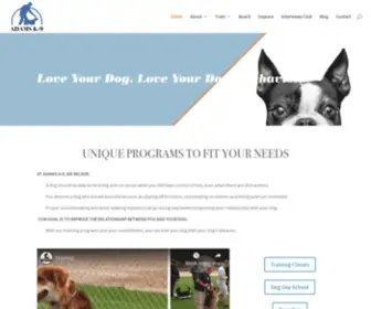 Adamsk-9.com(Dog & Puppy Training) Screenshot