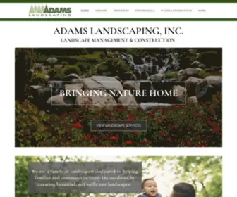 Adamslandscaping.com(Adams Landscaping) Screenshot