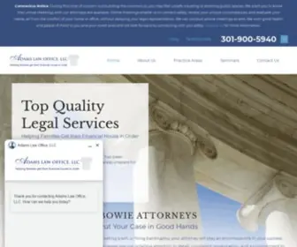 Adamslawoffice.net(Adams Law Office) Screenshot