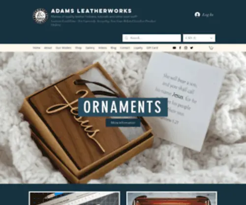 Adamsleatherworks.com(Adams LeatherWorks) Screenshot