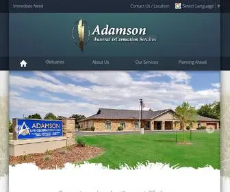 Adamsonchapels.com(Adamson Life Celebration Homes) Screenshot