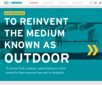 Adamsoutdoor.com(Billboards, Digital, Online) Screenshot