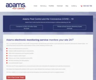 Adamspestcontrol.com.au(Adams Pest Control) Screenshot