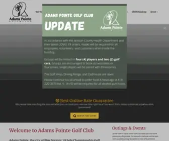 Adamspointegolfclub.com(Adams Pointe Golf Course) Screenshot