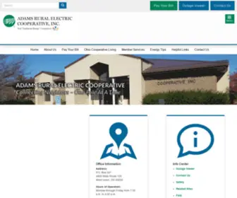 Adamsrec.com(Adams Rural Electric Cooperative Inc) Screenshot