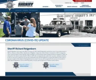 Adamssheriff.org(Adams County Sheriff's Office) Screenshot