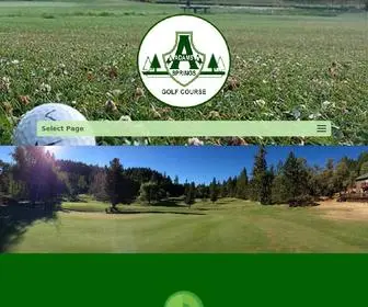 Adamsspringsgolfcourse.com(Adams Springs Golf Course) Screenshot