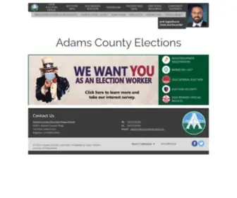 Adamsvotes.com(Adams County) Screenshot