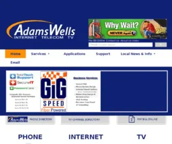 Adamswells.com(Adams Wells) Screenshot