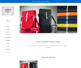 Adamunlimited.com(Stingray Leather) Screenshot