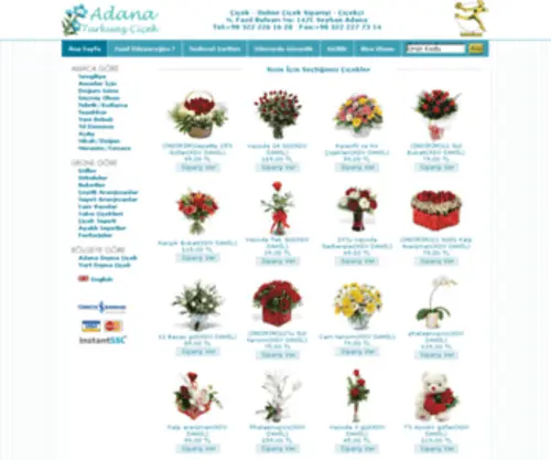 Adanaciceknet.com(Adana çiçekçi) Screenshot