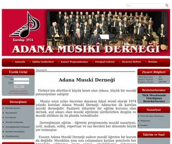 Adanamusikidernegi.com(Adana) Screenshot