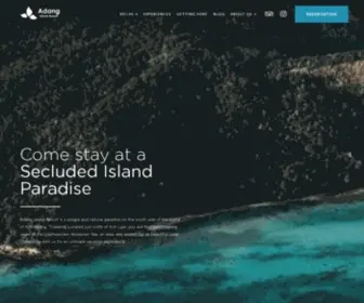 Adangresorts.com(Adang Island Resort) Screenshot