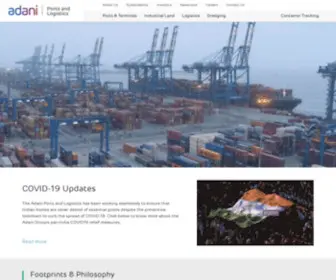 Adaniports.com(Adani Ports and SEZ Ltd) Screenshot