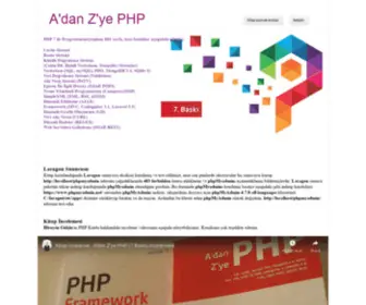 Adanzyephp.com(A'dan Z'ye PHP) Screenshot