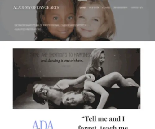 Adaofwisc.com(Academy of Dance Arts) Screenshot