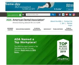 Ada.org(The American Dental Association (ADA)) Screenshot