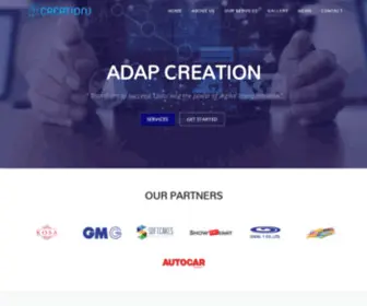 Adapcreation.com(Start digitally transforming your company today) Screenshot