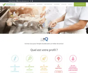 Adapeco.com(Organisme de formations dans les Haut) Screenshot