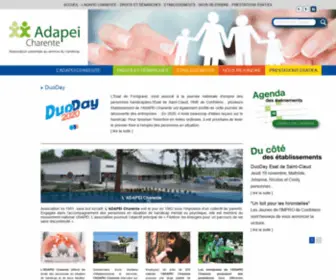 Adapei-Charente.fr(Département 16) Screenshot