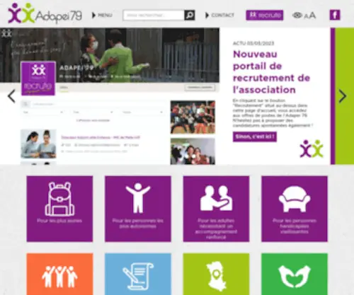 Adapei79.org(ADAPEI 79) Screenshot