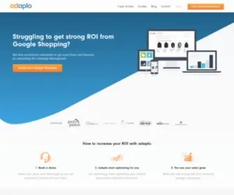Adaplo.com(The website has now been acquired by EcommerceIntelligence.com) Screenshot