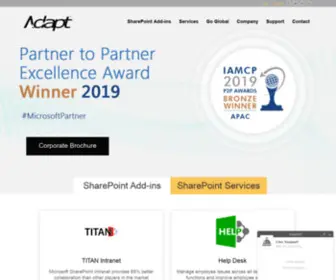 Adapt-India.com(SharePoint services India) Screenshot