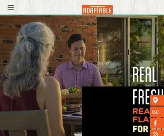 Adaptablemeals.com(Full on flavor) Screenshot