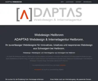 Adaptas.de(Webdesign Heilbronn) Screenshot
