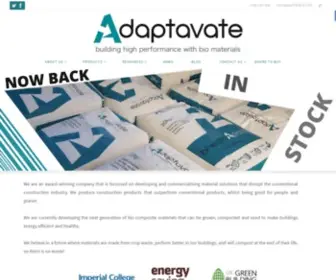 Adaptavate.com(The future of building materials) Screenshot