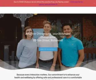 Adaptchiro.com.au(Chiropractor Richmond) Screenshot