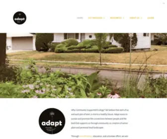 Adaptecology.org(Community supported ecology) Screenshot