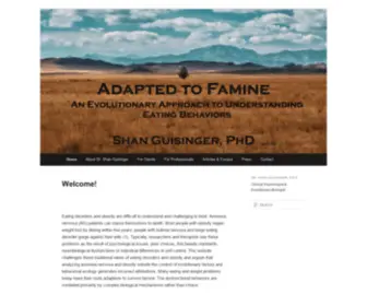 Adaptedtofamine.com(Adapted to Famine) Screenshot