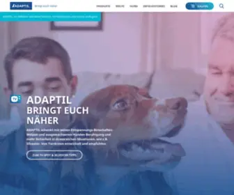 Adaptil.de(ADAPTIL entspannt Hunde und Welpen natürlich und sicher) Screenshot