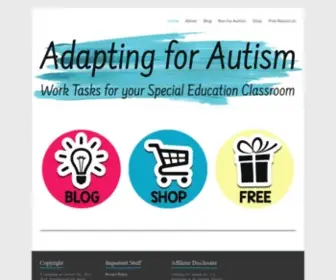 Adaptingforautism.com(Adapting for Autism) Screenshot