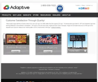 Adaptivedisplaysolutions.com(Adaptive Display Solutions LED Display Signs in Milwaukee) Screenshot