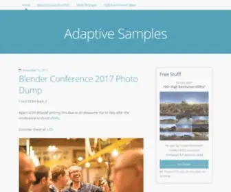 Adaptivesamples.com(Adaptive Samples) Screenshot